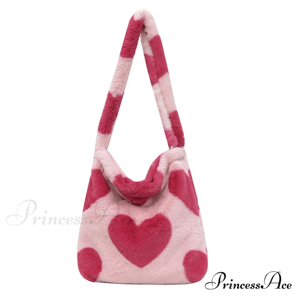 Spotted Affection Heart Design Underarm Shoulder Purse