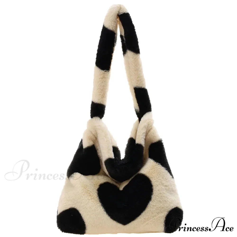 Spotted Affection Heart Design Underarm Shoulder Purse