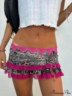 Spotted Cinch Vintage Skirt