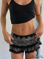 Spotted Cinch Vintage Skirt