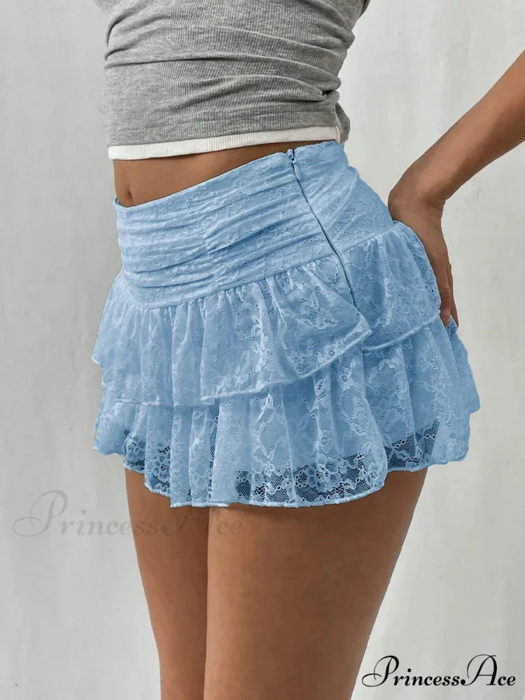 Spotted Layered Half Slip Skirt