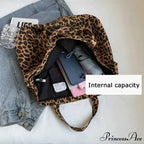 Spotted Pattern Korean Style Shopper Handbag