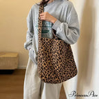 Spotted Pattern Korean Style Shopper Handbag