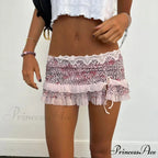 Spotted Pattern Layered Slim Skirt