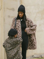 Spotted Pattern Mohair Open Cardigan