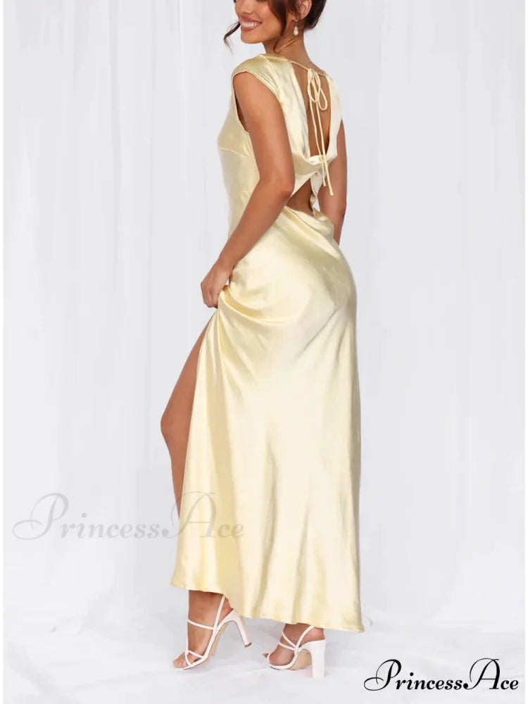 Spring And Summer Charming Fishtail Dress Mid-Length Dress