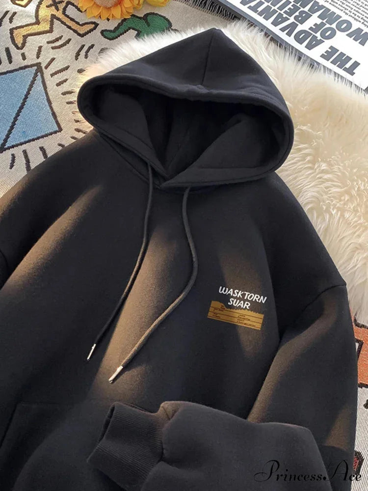 Spring Correspondence Graphic Urban Hoodie