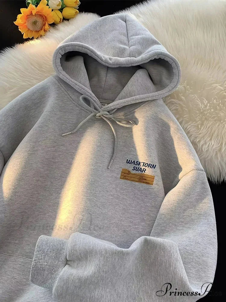 Spring Correspondence Graphic Urban Hoodie