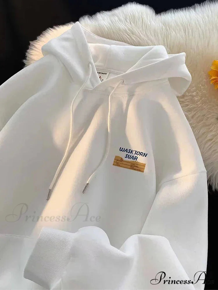 Spring Correspondence Graphic Urban Hoodie