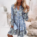 Spring Informal Flowery Medium Length Dress