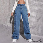 Spring Slim Fit Size Calf Hole Stretch Jeans