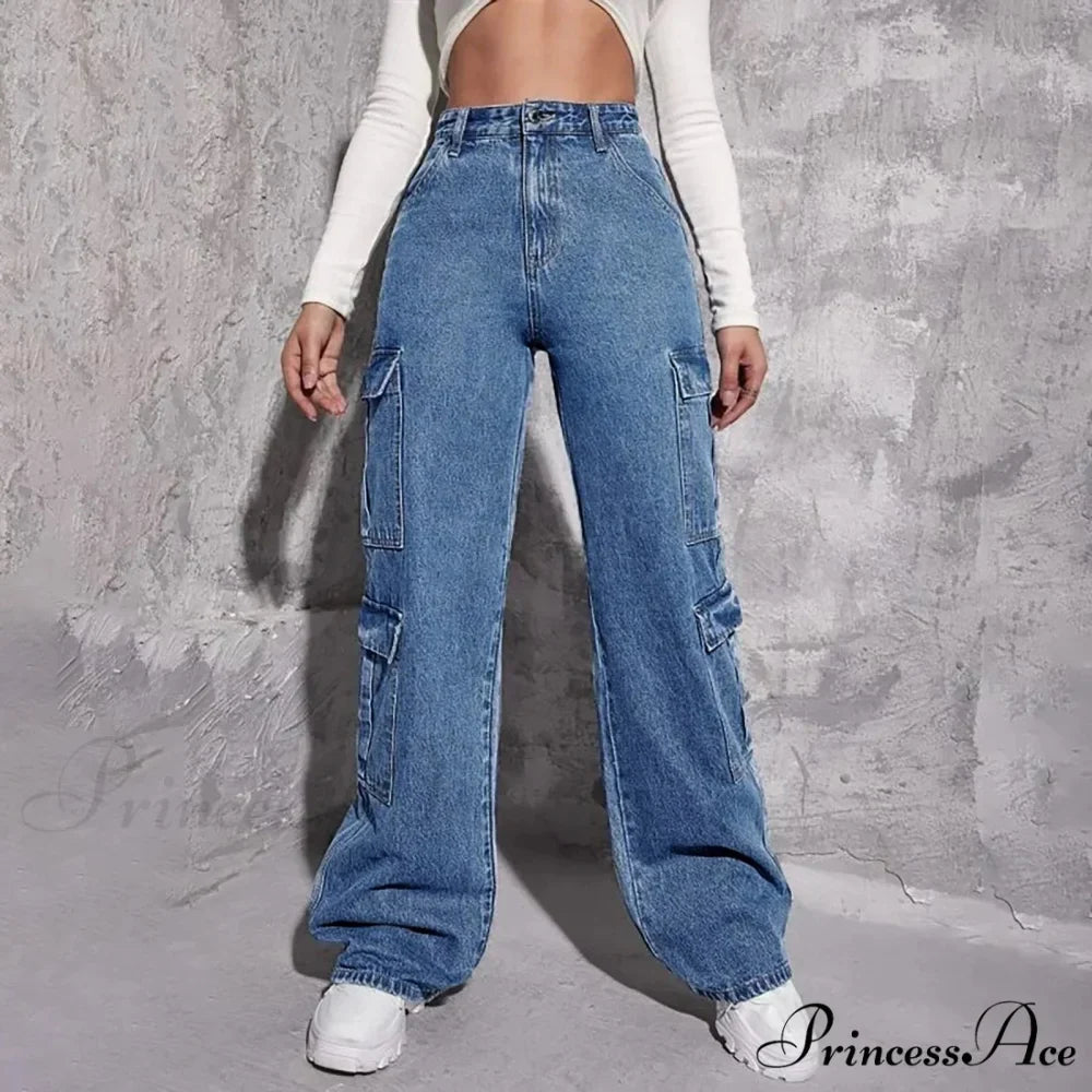 Spring Slim Fit Size Calf Hole Stretch Jeans