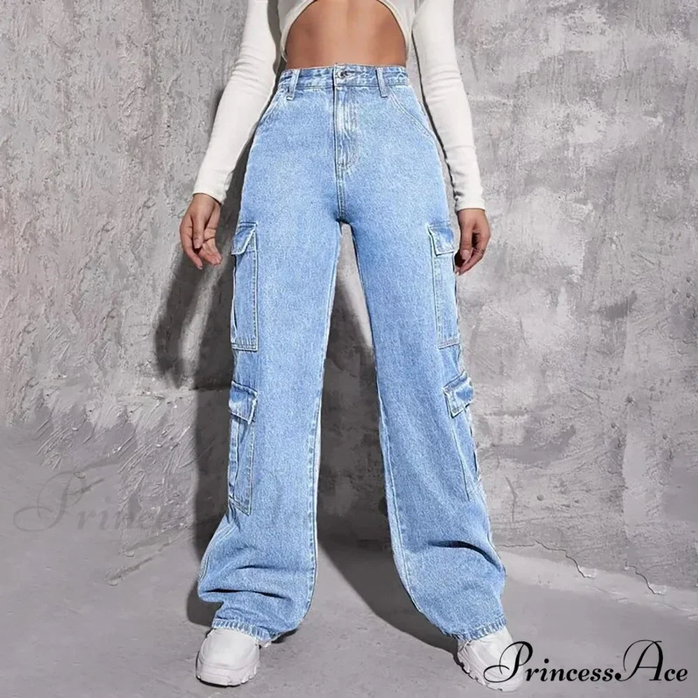 Spring Slim Fit Size Calf Hole Stretch Jeans