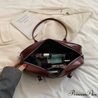 Spring Vintage Faux Leather Underarm Shoulder Bag