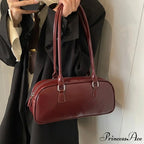Spring Vintage Faux Leather Underarm Shoulder Bag