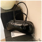 Spring Vintage Faux Leather Underarm Shoulder Bag