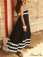 Square Collar Stylish Spaghetti Straps Dress