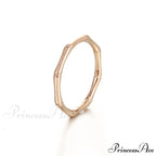 Stainless Steel Bamboo Shape Closed Rings