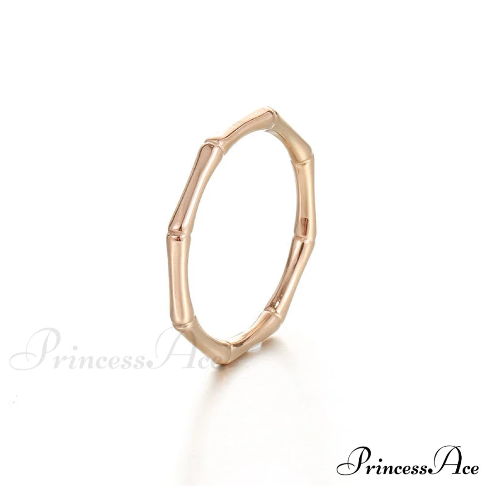 Stainless Steel Bamboo Shape Closed Rings