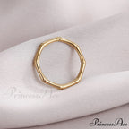 Stainless Steel Bamboo Shape Closed Rings