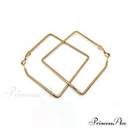 Stainless Steel Big Size Exaggerated Hoop Earrings