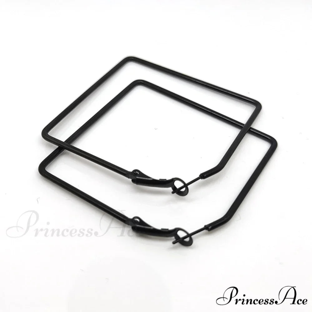 Stainless Steel Big Size Exaggerated Hoop Earrings