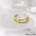 Stainless Steel Casting Double Layer Bamboo Ring