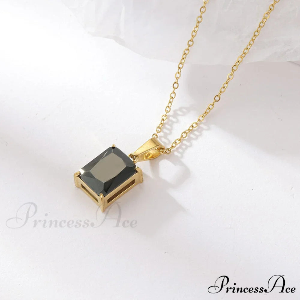 Stainless Steel Diamond Studded All-match Necklaces