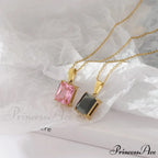 Stainless Steel Diamond Studded All-match Necklaces