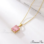 Stainless Steel Diamond Studded All-match Necklaces