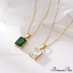 Stainless Steel Diamond Studded All-match Necklaces