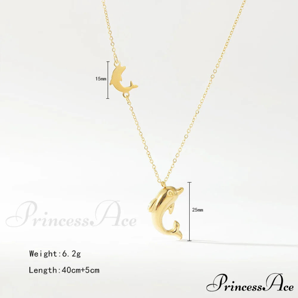 Stainless Steel Dolphin Necklaces