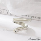 Stainless Steel Exaggerated Serpentine Cast Ring