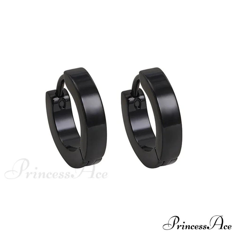 Stainless Steel Rainbow Colorful Hoop Earrings