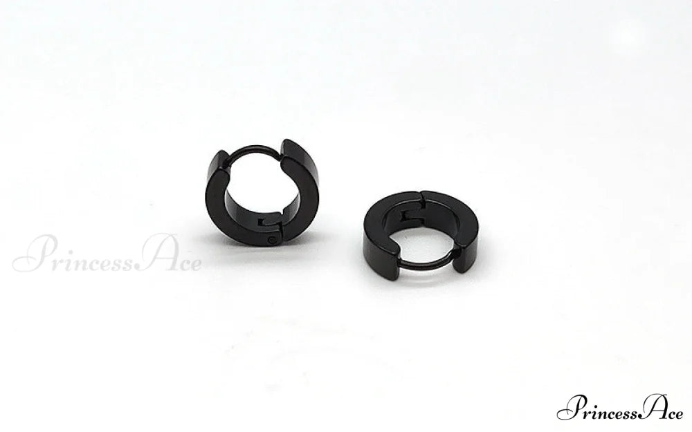 Stainless Steel Rainbow Colorful Hoop Earrings