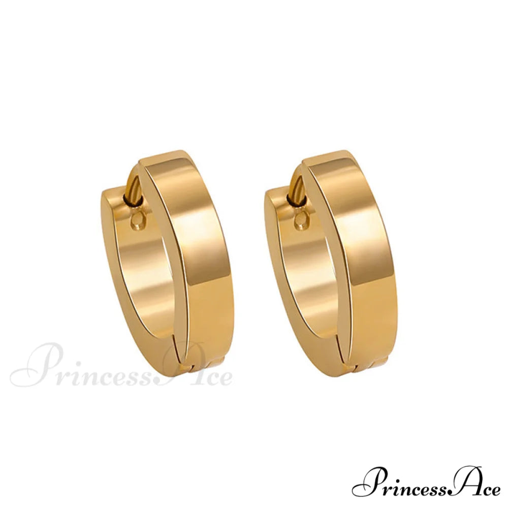 Stainless Steel Rainbow Colorful Hoop Earrings