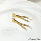 Stainless Steel Snake Chain Pendant Earrings