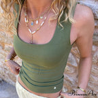 Stellar Gathered Scoop Crop Top