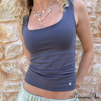 Stellar Gathered Scoop Crop Top