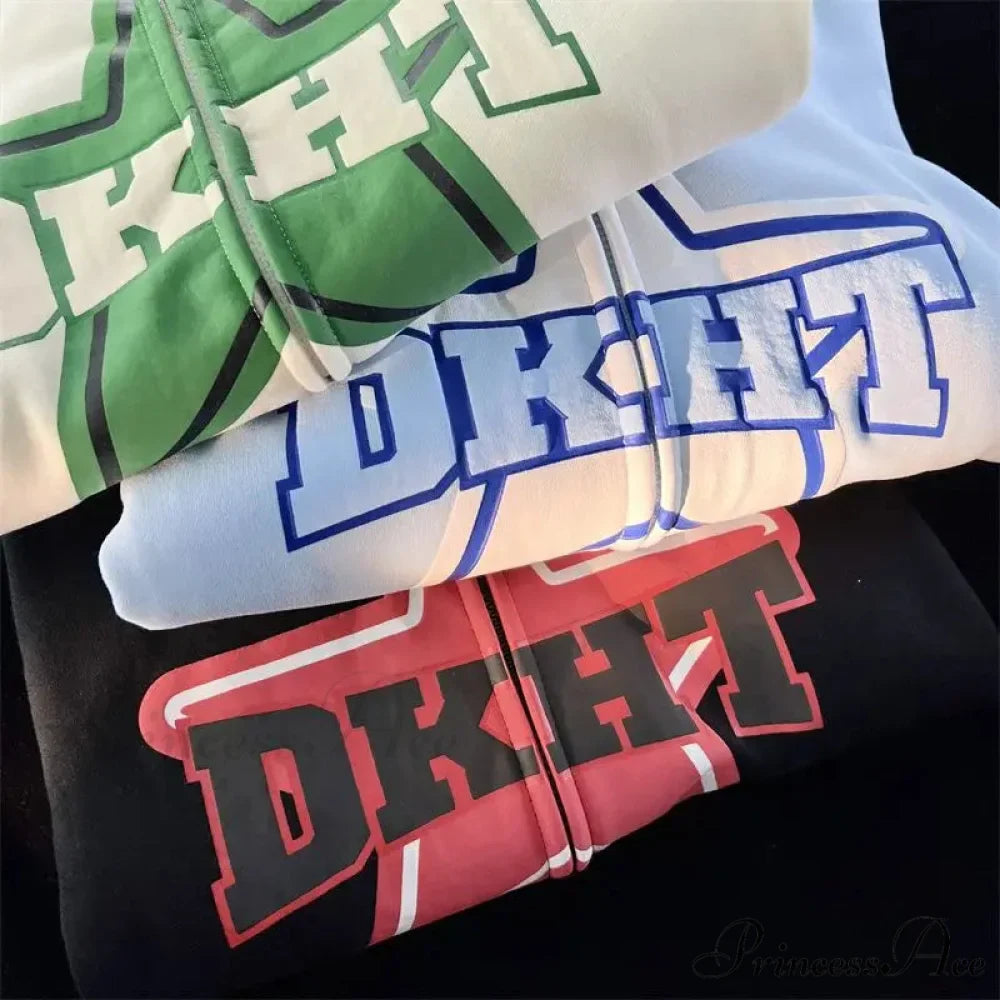 Stellar Print Vintage Zipper Hoodie