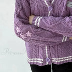 Stellar Stitched V-neck Cardigan