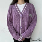 Stellar Stitched V-neck Cardigan