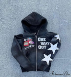 Stitched Zip Hoodie