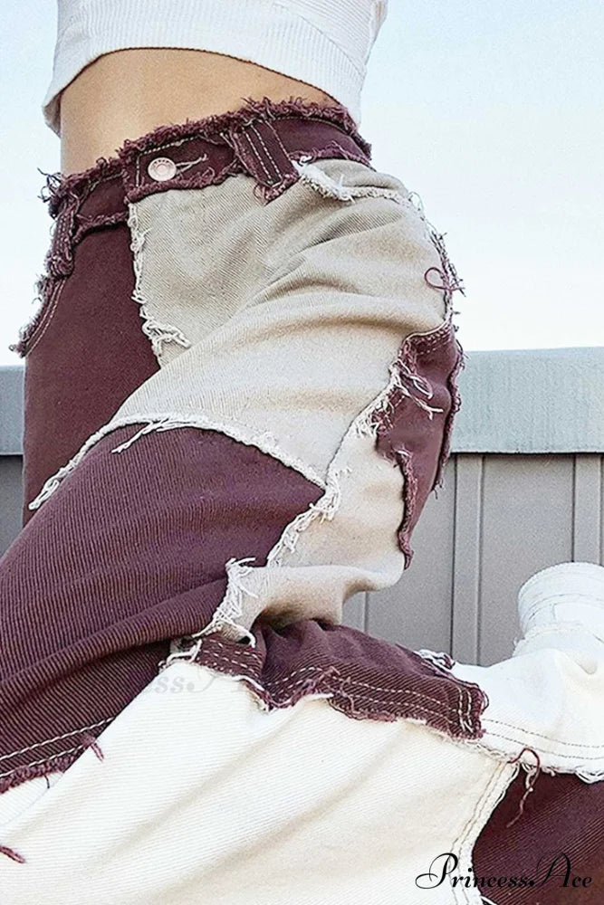 Straight-leg Jeans with Panels