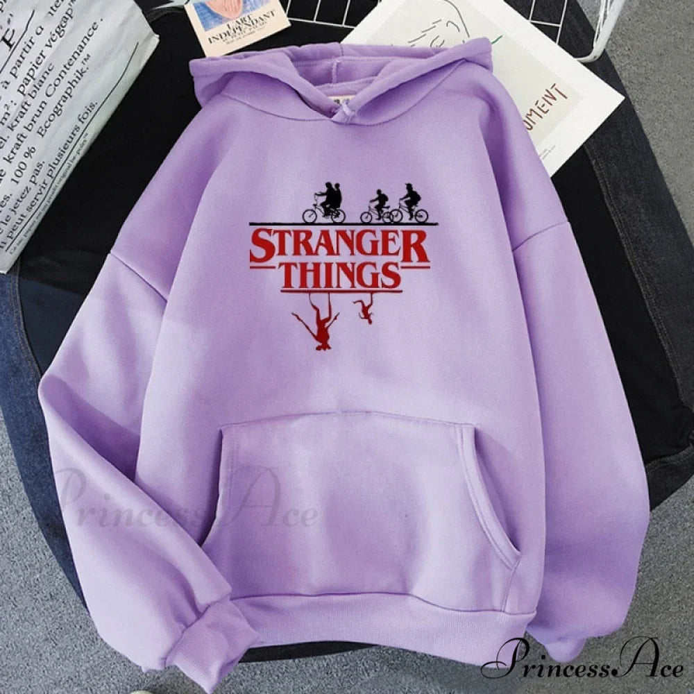 Stranger Things Anime Print Hoodies