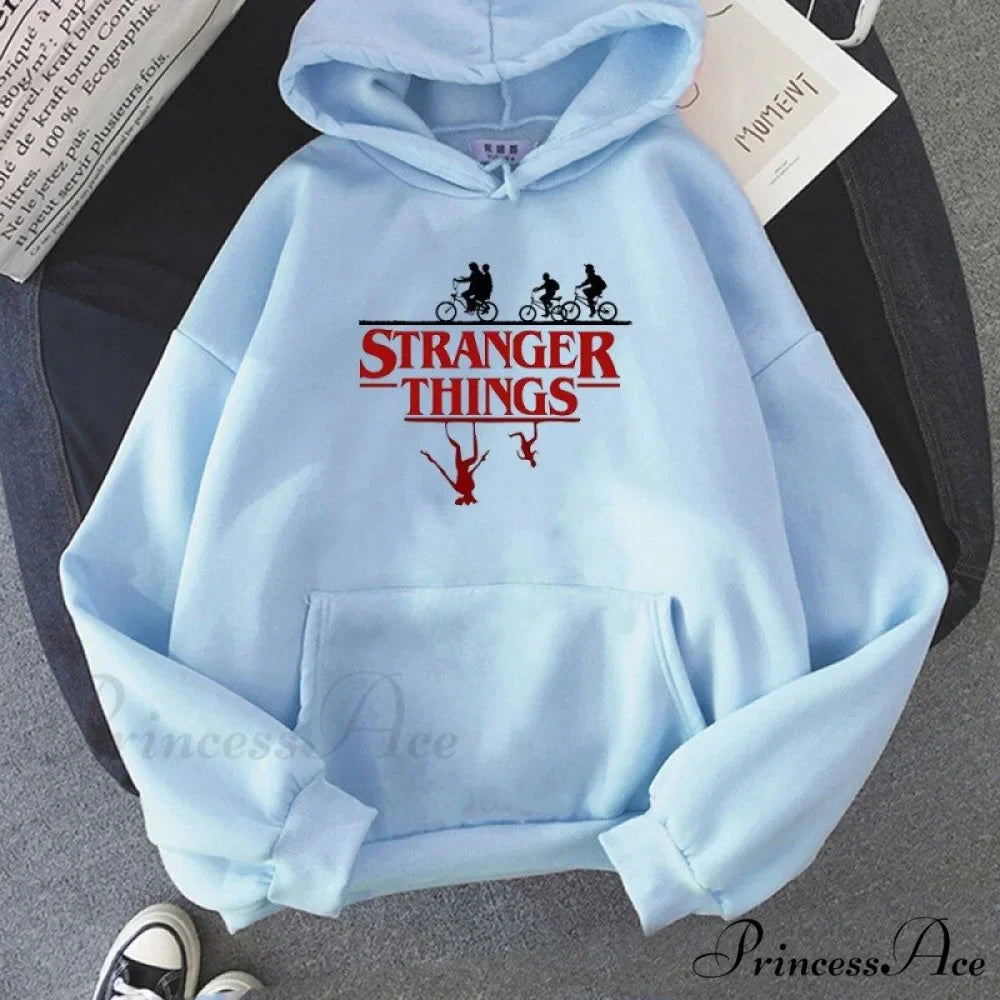 Stranger Things Anime Print Hoodies
