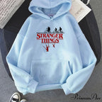 Stranger Things Anime Print Hoodies