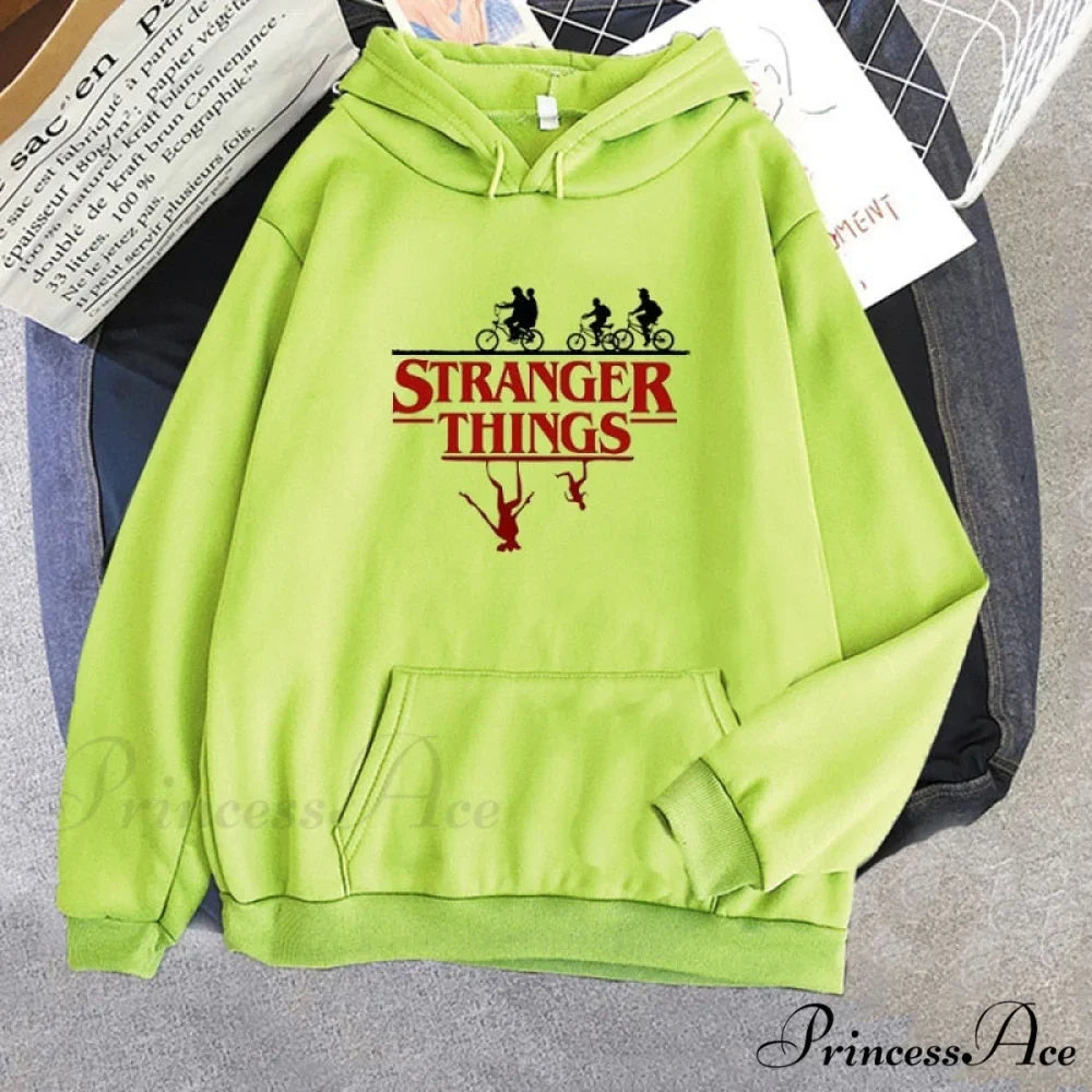 Stranger Things Anime Print Hoodies