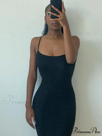 Strap Backless Long Casual Maxi Dress