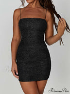 Strappy Sequin Stylish Mini Dress